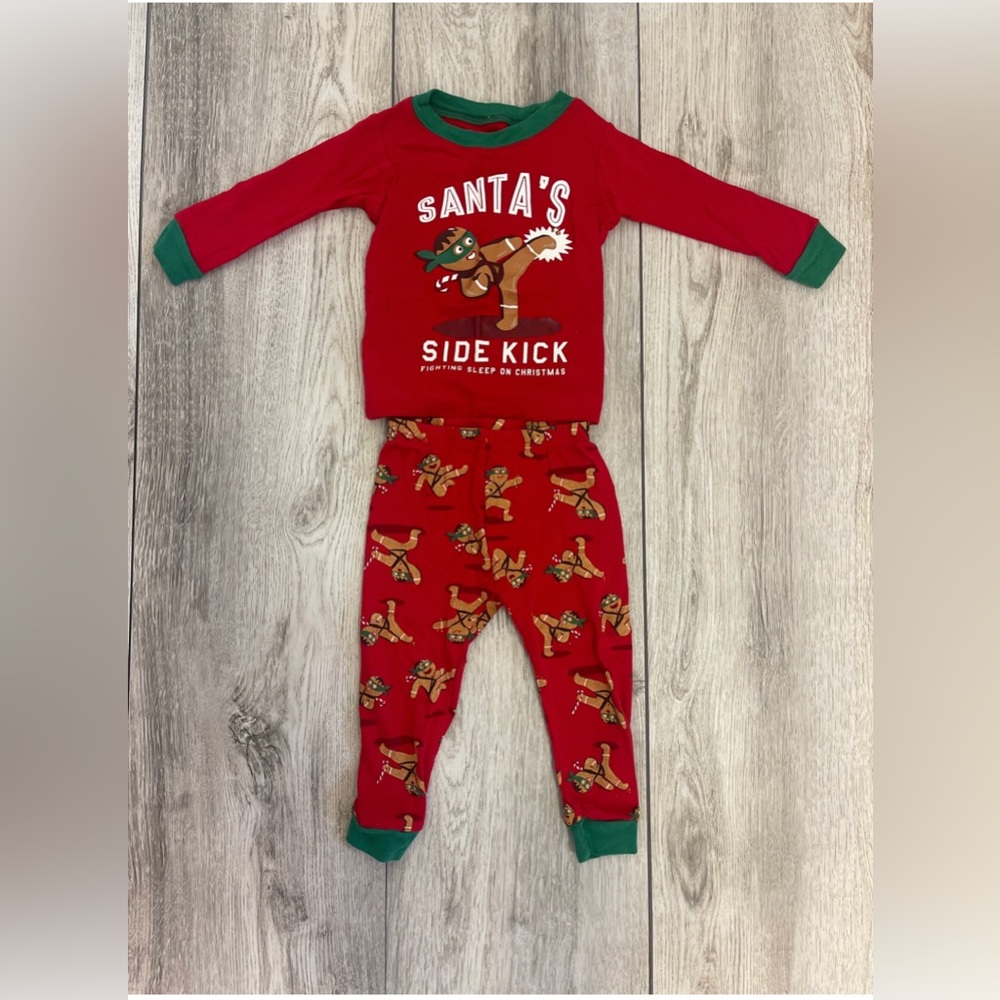 Carter's 12 Month Santa's Sidekick Gingerbread Karate Pajamas